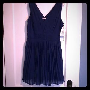Brand new Calvin Klein royal blue Calvin Klein dress. Size 8. Beautiful!